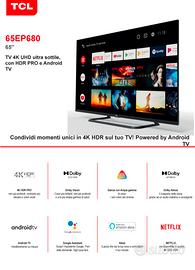 Smart TV TCL 65EP680 65 Pollici