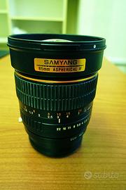 Obiettivo Samyang 85mm f/1.4 ASPH attacco Sony E