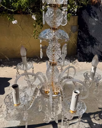 Lampadario in Vetro con gocce