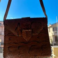 Borsa vera pelle di pitone