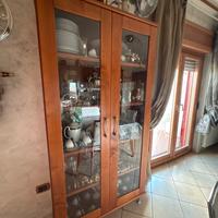 Cristalliera Classica in vero legno Massello