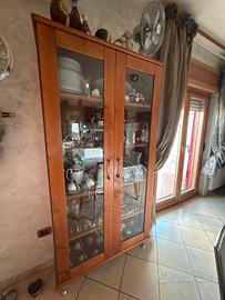 Cristalliera Classica in vero legno Massello