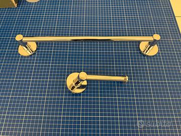 Porta asciugamani e portarotolo carta igienica