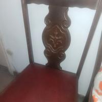 tavolo e sedie in legno massello 