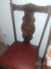 tavolo e sedie in legno massello 