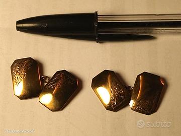 Coppia di gemelli anni 30 in oro