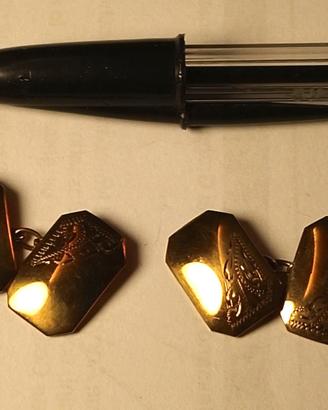 Coppia di gemelli anni 30 in oro