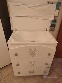 fasciatoio con cassettiera