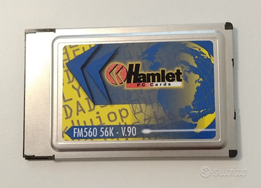 Scheda modem Hamlet PC card FM560 - 56K - V. 90