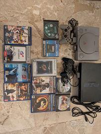 PlayStation 1 & PlayStation 2 con giochi