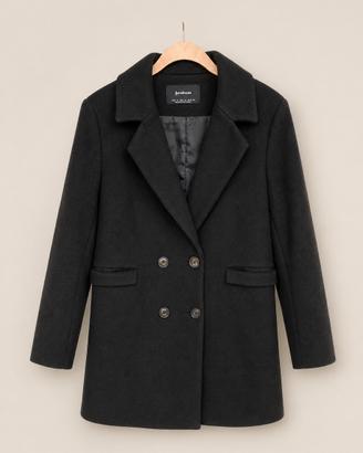 Cappotto nero stradivarius