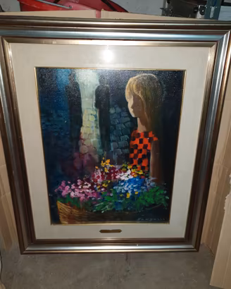 E.iano Fantuzzi La Venditrice di Fiori con Perizia