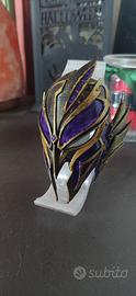 Maschera decorativa dark fantasy dipinta a mano