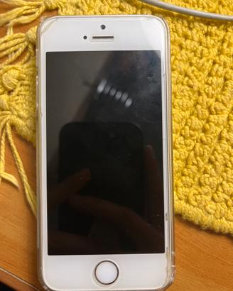 iPhone 5s silver con cover trasparente