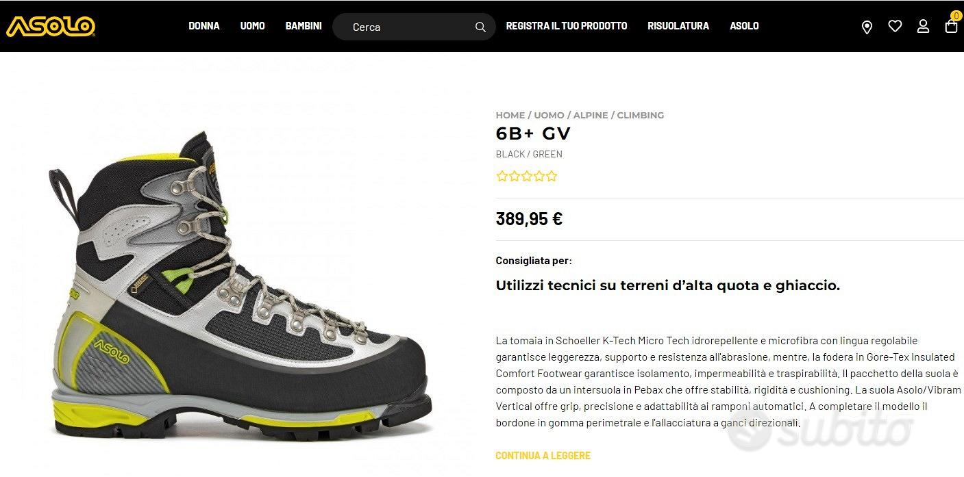 Scarpe alpinismo Asolo modello 6B GV Sports In vendita a Roma