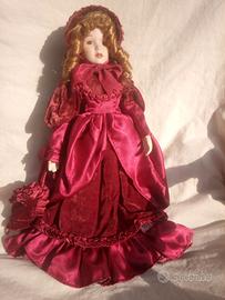 BAMBOLA DA CAMERA – Dama con ombrellino h.45