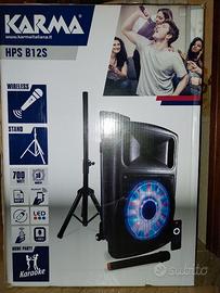 KARMA HPS B12S Cassa Attiva con Radiomicrofono