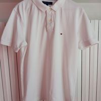 Polo bianco da uomo. Tommy Hilfiger. L. Come nuovo