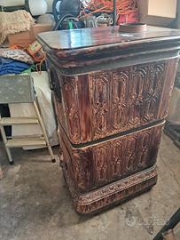 stufa legna in ceramica