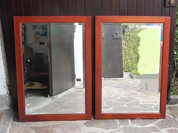 Coppia Specchi Vintage Mid-Century con cornice
