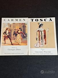 Libretti d'Opere Tosca e Carmen