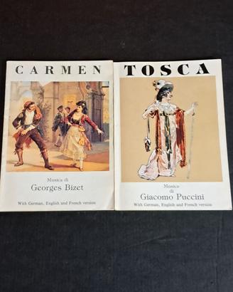 Libretti d'Opere Tosca e Carmen