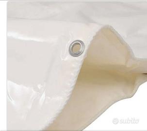 Telo pvc bianco 6×6 occhiellato 650gr