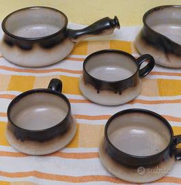 Set in ceramica Mancioli anni 70
