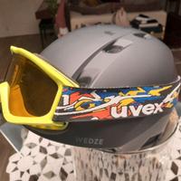 Casco sci con maschera da bambino