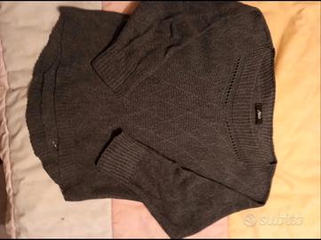Maglione Morbidissimo Grigio Antracite Akè