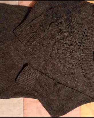 Maglione Morbidissimo Grigio Antracite Akè