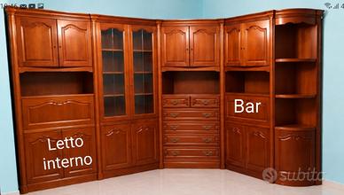 salotto legno stile classico