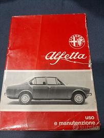 ALFA ROMEO ALFETTA ANNO 1974 USO E MANUTENZIONE