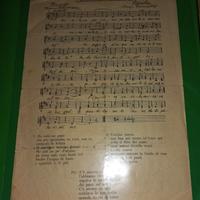 Antico  spartito canzone Scout