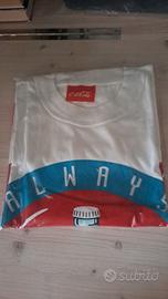 Vintage Always Coca Cola white XL T Shirt anni '90