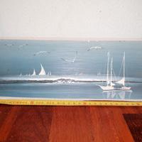 Quadretto mare e barche