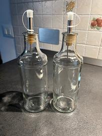 Set 2 oliere in vetro usate poco