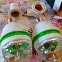 Lampada rotante led multicolor - 2 unità 