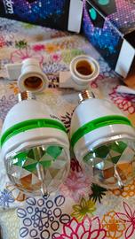 Lampada rotante led multicolor - 2 unità 