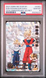PSA 10 SON GOHAN/SON GOKU MM1-ASEC DRAGON BALL JAP