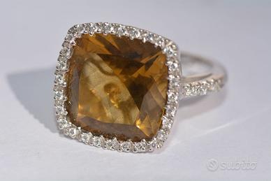Anello firmato Zacca, Oro 18kt 30 diamanti bianchi
