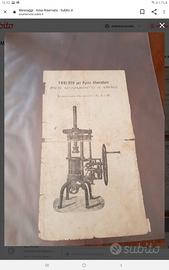 Torchio per pasta alimemtare primi del 900