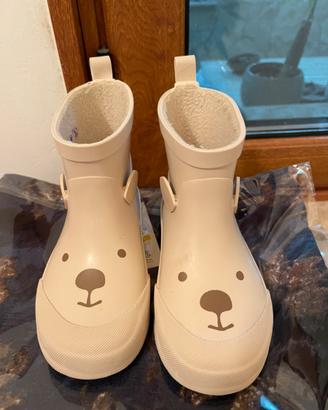 Scarpe stivali in gomma calosce tg. 25 h&m bimbo