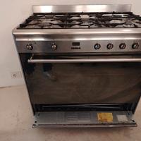 cucina estetica smeg 5 fuochi forno termoventilato