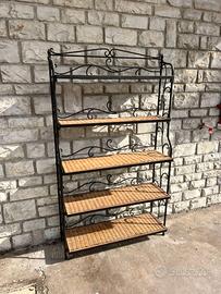 Libreria ferro battuto e treccia