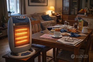 Stufa alogena + termoventilatore