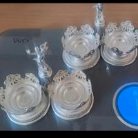 Saliera e pepiera argento 925 vintage anni 60. 