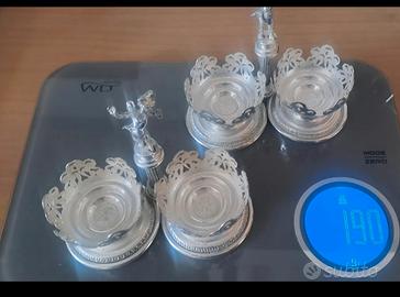 Saliera e pepiera argento 925 vintage anni 60. 