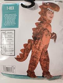 costume carnevale T REX