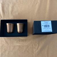 Set 2 tazze caffe Nespresso Pixe Volluto color oro
